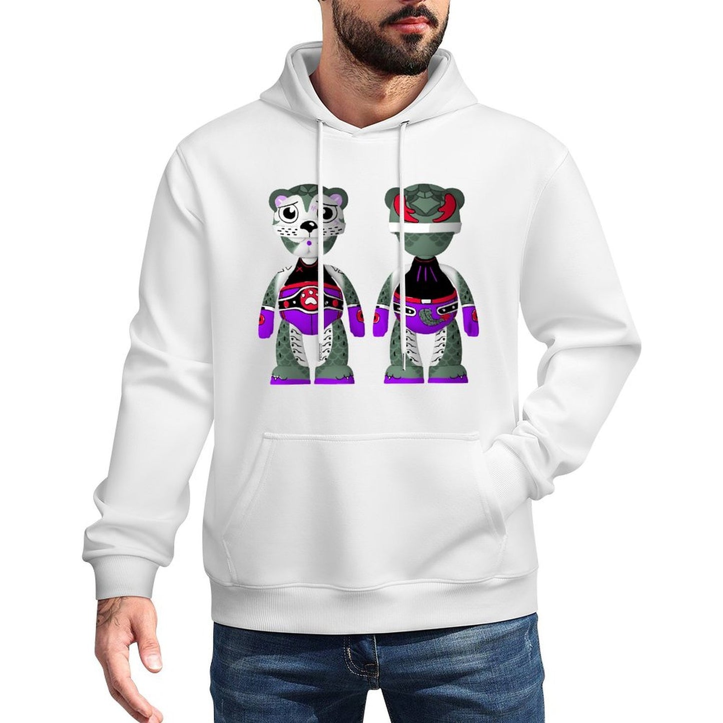 IPIB 250g Hooded Pocket Sweatshirt Front GraphicMen's Hooded  Sweatshirt6000145-5