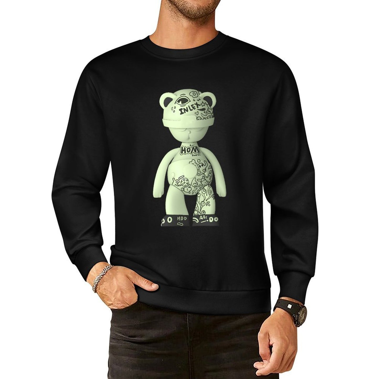 IPIB 250g Crew Neck Long Sleeve Sweatshirt Front GraphicCrew Neck Long Sleeve Sweatshirt6000109-6