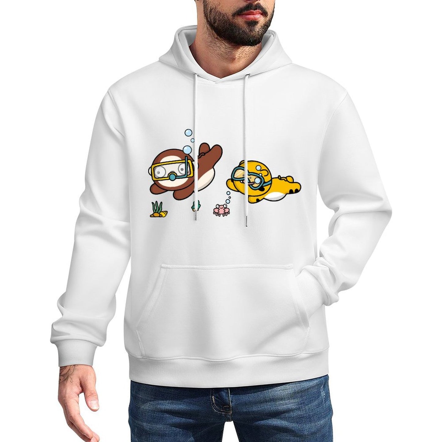 IPBR 250g Hooded Pocket Sweatshirt Front GraphicMen's Hooded  Sweatshirt4000846