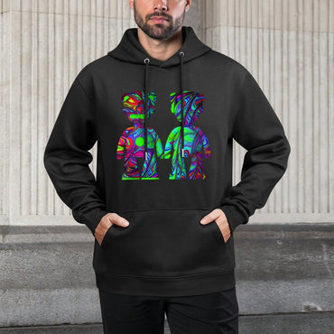 IPIB 250g Hooded Pocket Sweatshirt Front GraphicMen's Hooded  Sweatshirt6000088-1