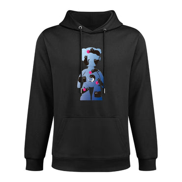 IPIB 250g Hooded Pocket Sweatshirt Front GraphicMen's Hooded  Sweatshirt6000135-5