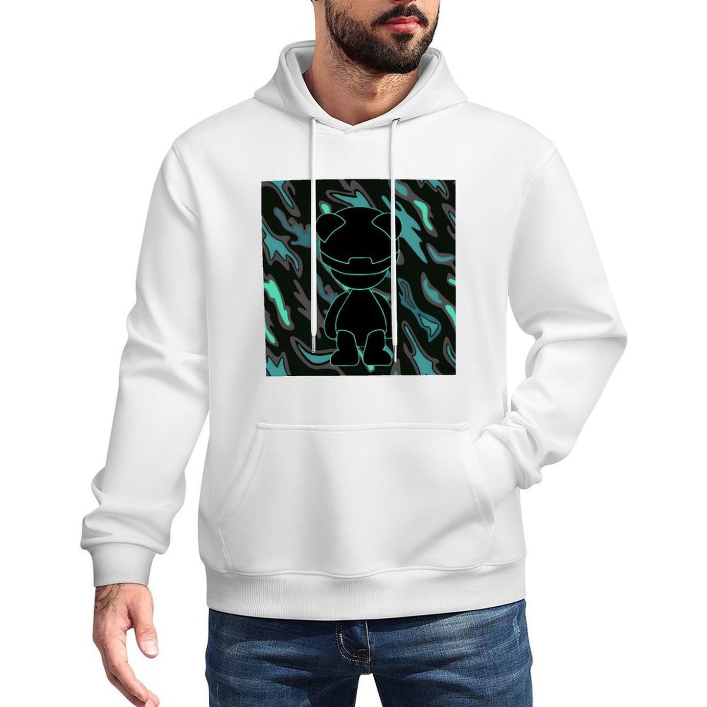 IPIB 250g Hooded Pocket Sweatshirt Front GraphicMen's Hooded  Sweatshirt6000023-1