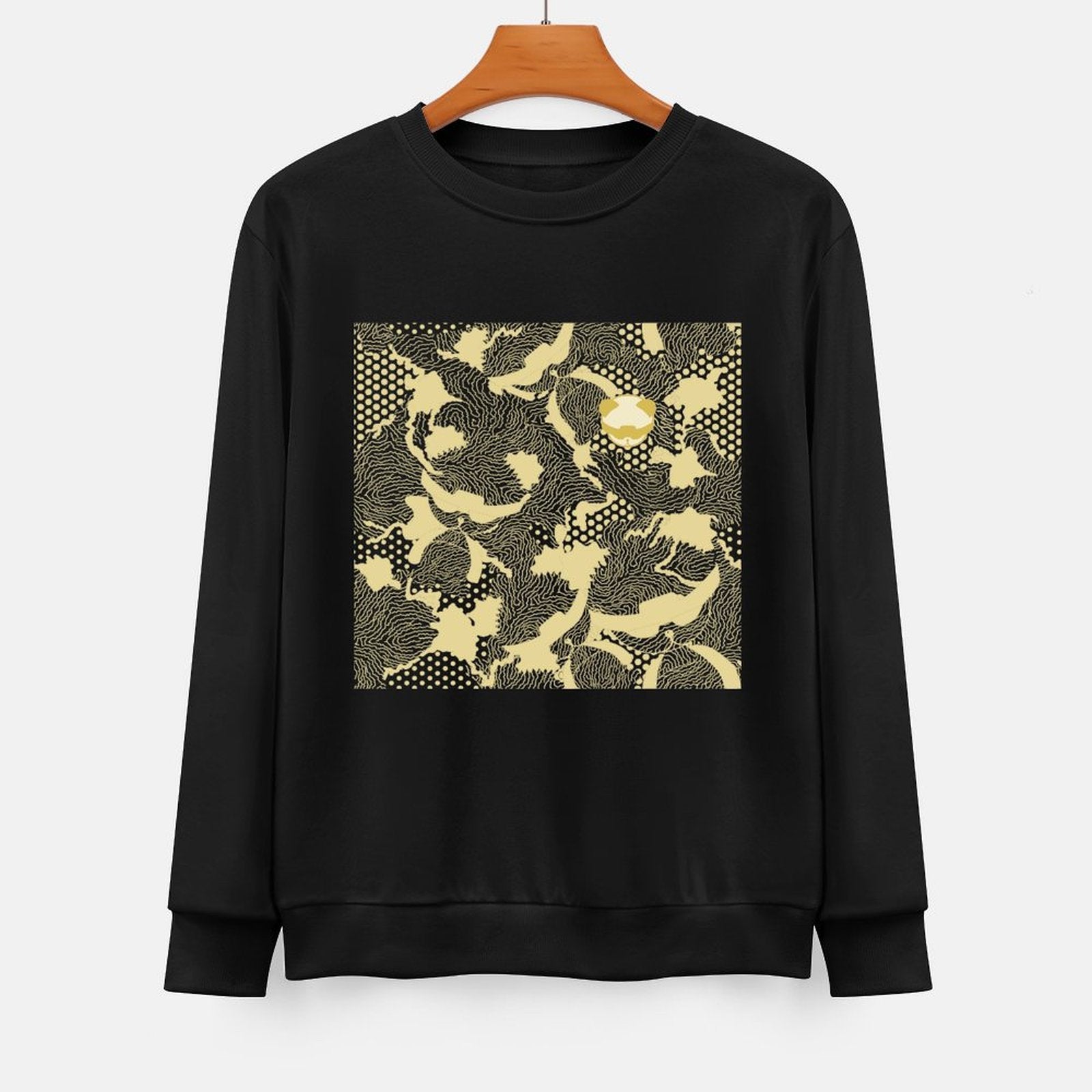 Long Sleeve With Front PatternActiveWear SimpleFit