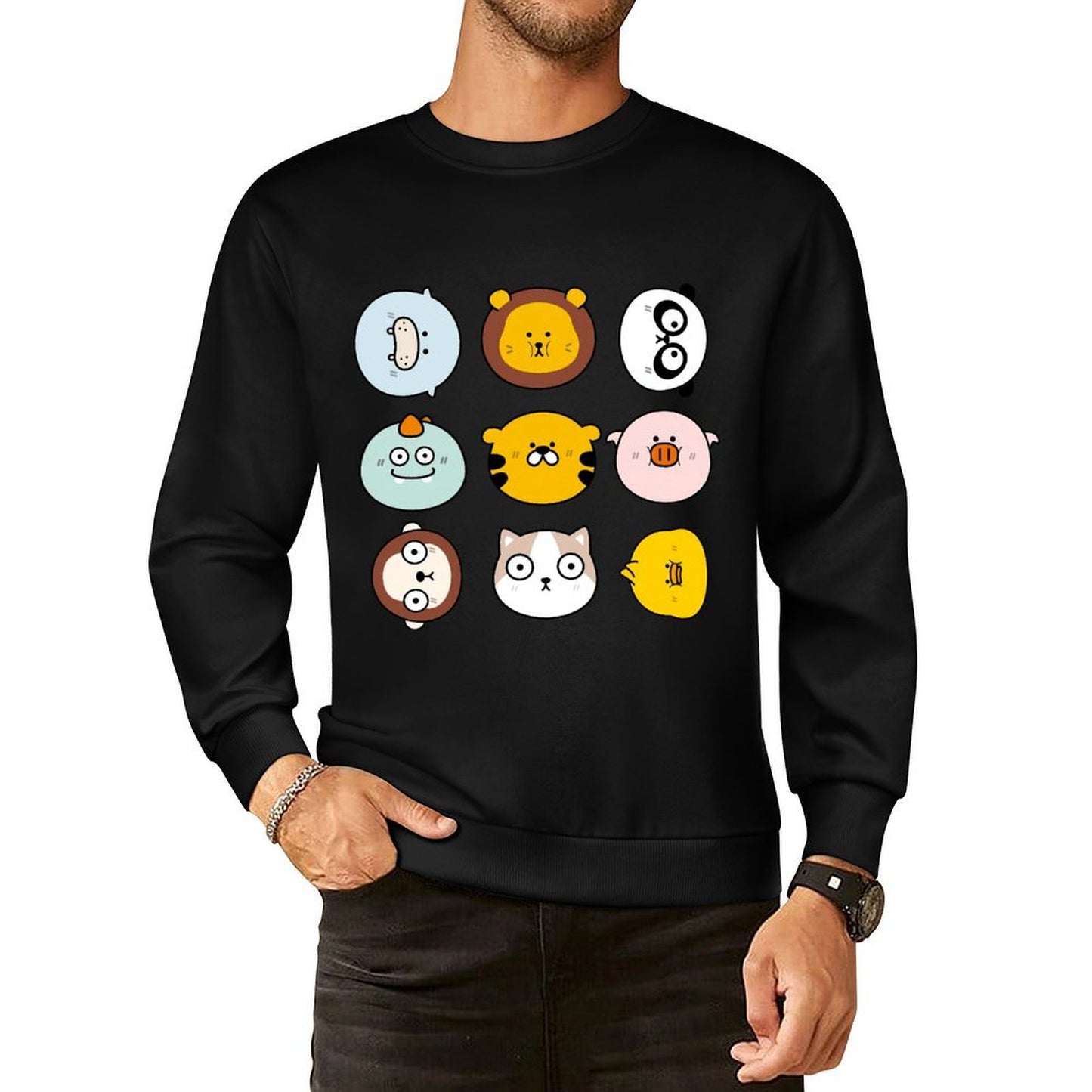 IPBR 250g Crew Neck Long Sleeve Sweatshirt Front GraphicCrew Neck Long Sleeve Sweatshirt4003844