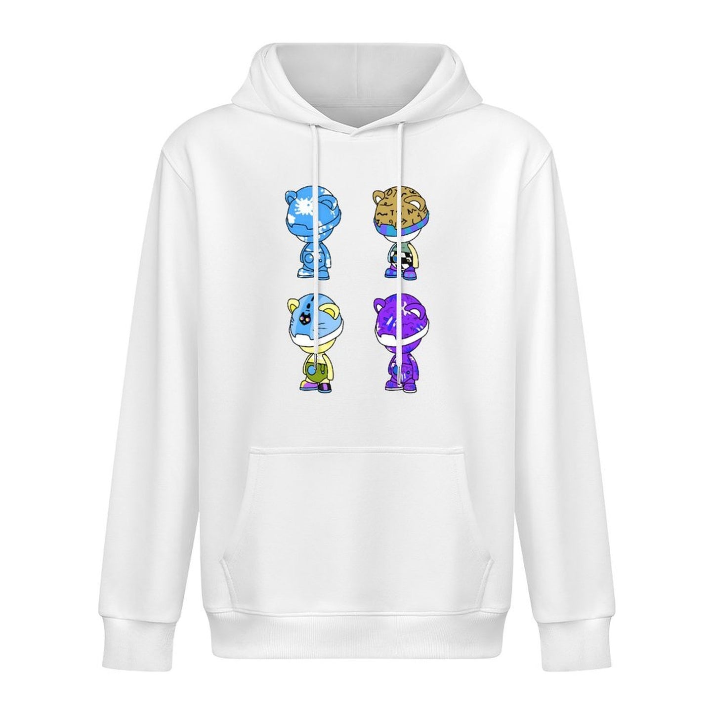 Hoodie Front PatternSolid Active