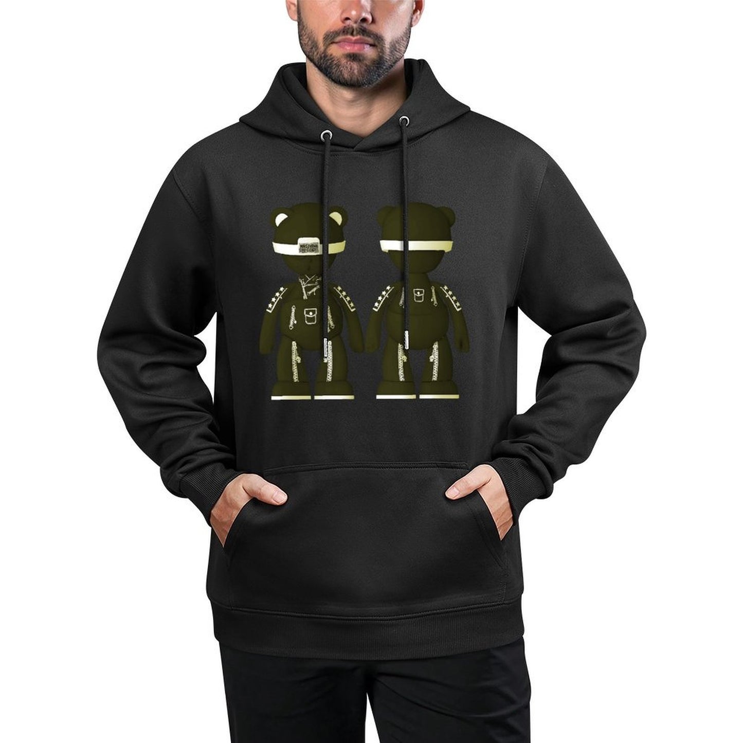IPIB 250g Hooded Pocket Sweatshirt Front GraphicMen's Hooded  Sweatshirt6000093-1
