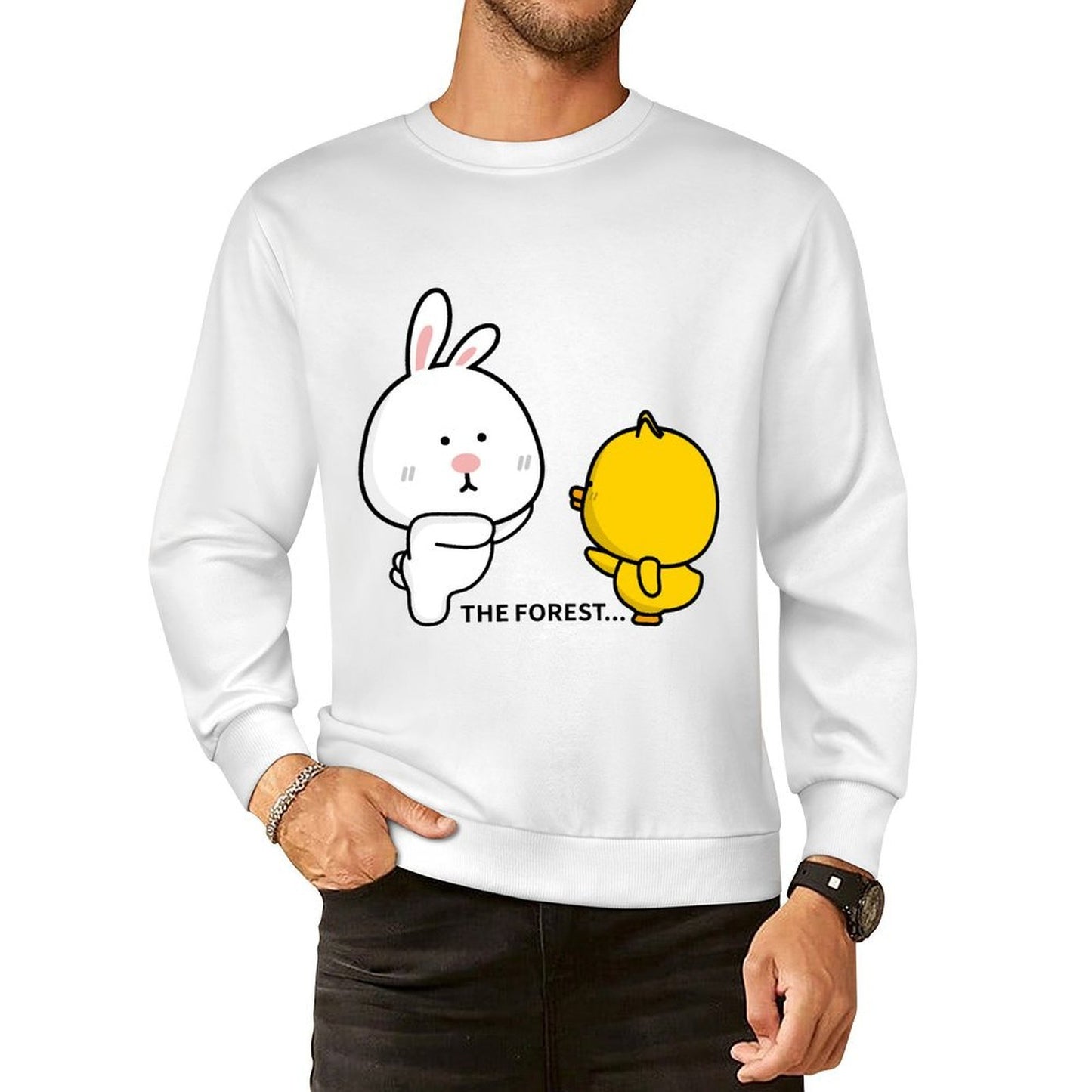 Front Patterned Long Sleeve TopSeries 100% Cotton