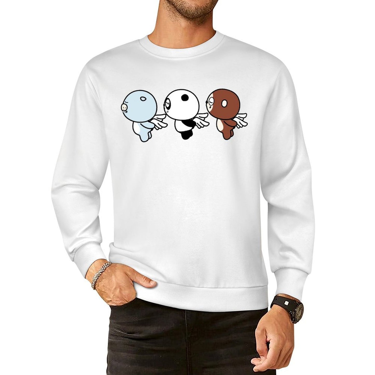 Front Patterned Long Sleeve TopIndoor