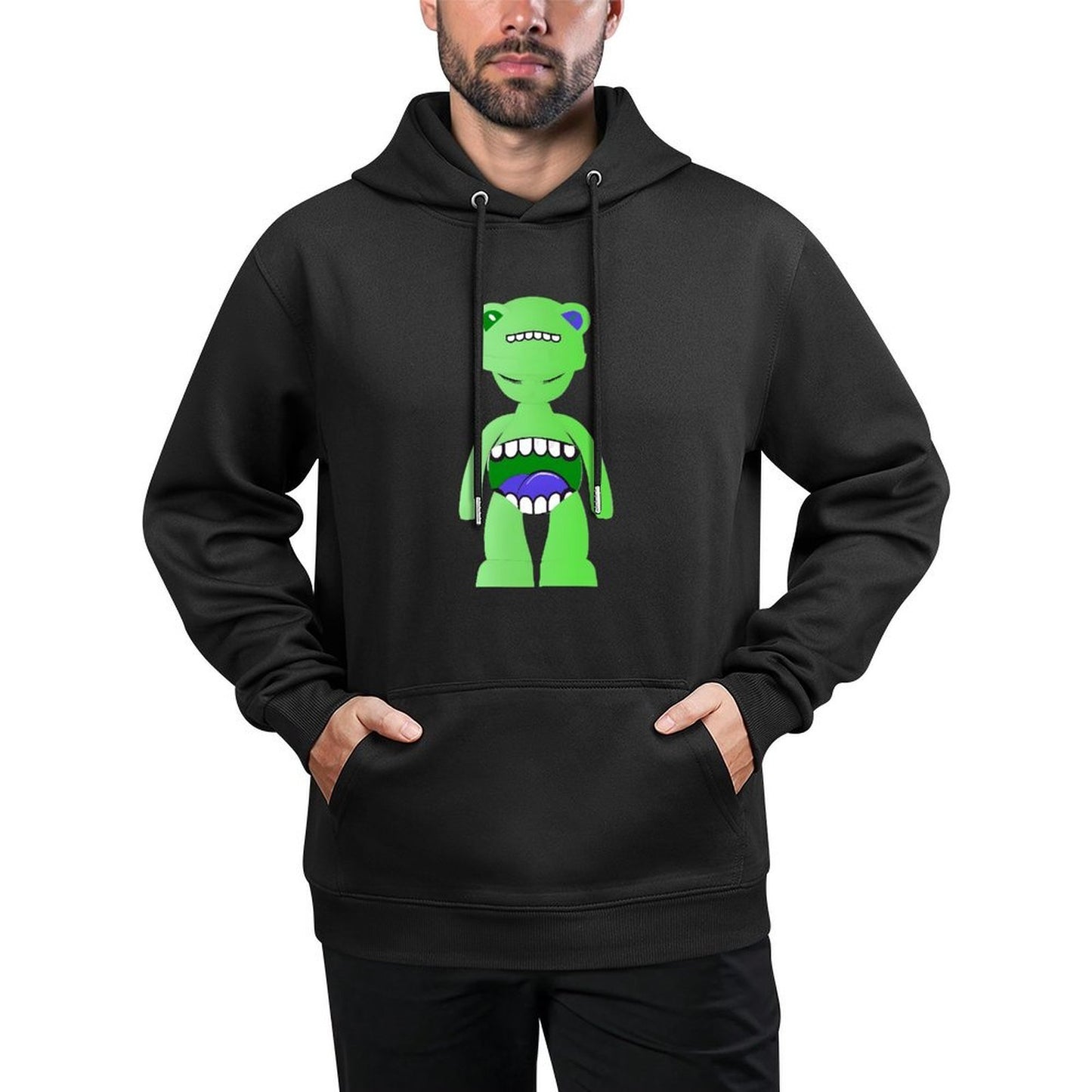 IPIB 250g Hooded Pocket Sweatshirt Front GraphicMen's Hooded  Sweatshirt6000141-6