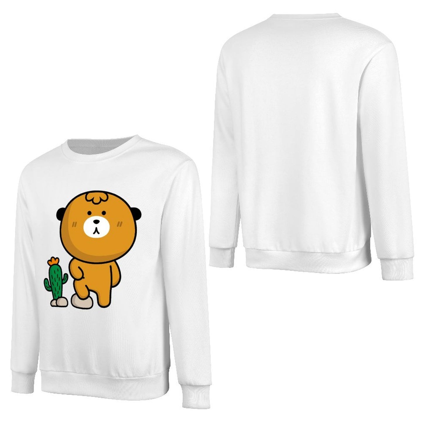 Front Patterned Long Sleeve TopStudio SmoothWear