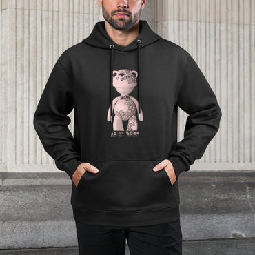 IPIB 250g Hooded Pocket Sweatshirt Front GraphicMen's Hooded  Sweatshirt6000109-2
