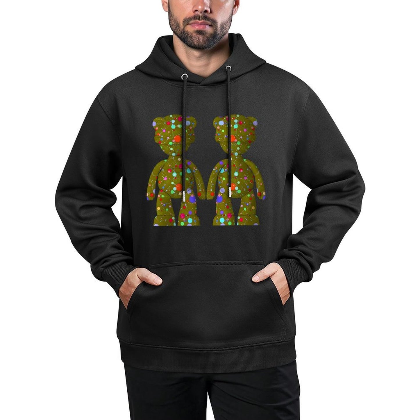 IPIB 250g Hooded Pocket Sweatshirt Front GraphicMen's Hooded  Sweatshirt6000092-6