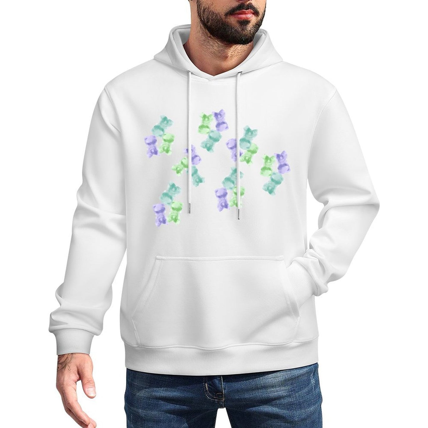 IPIB 250g Hooded Pocket Sweatshirt Front GraphicMen's Hooded  Sweatshirt6000028-3