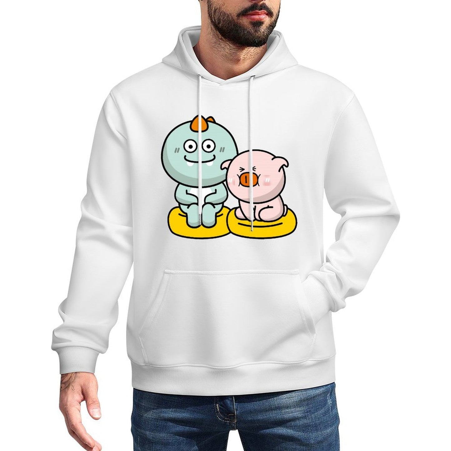 Breathable Sport Front Graphic Hoodies