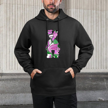 IPIB 250g Hooded Pocket Sweatshirt Front GraphicMen's Hooded  Sweatshirt6000046-1