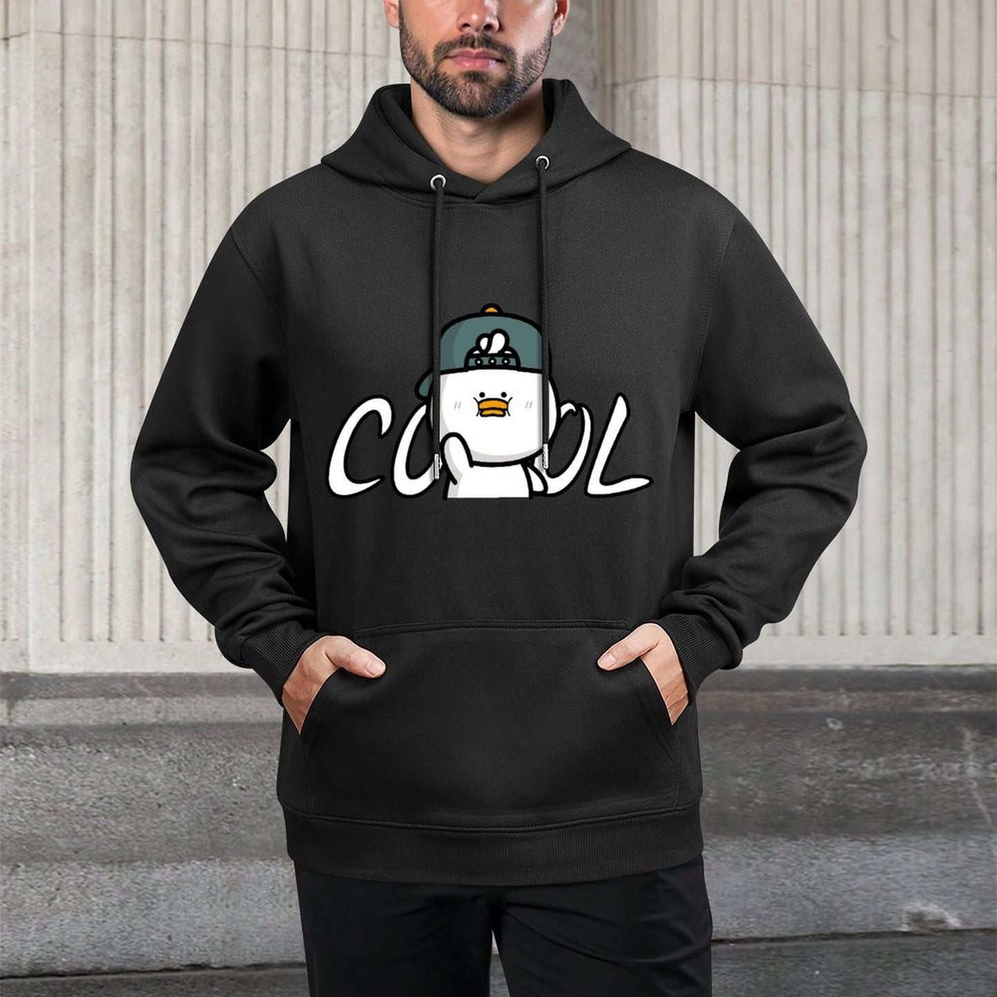 Front Graphic HoodiesClean Edges Relaxed Fit