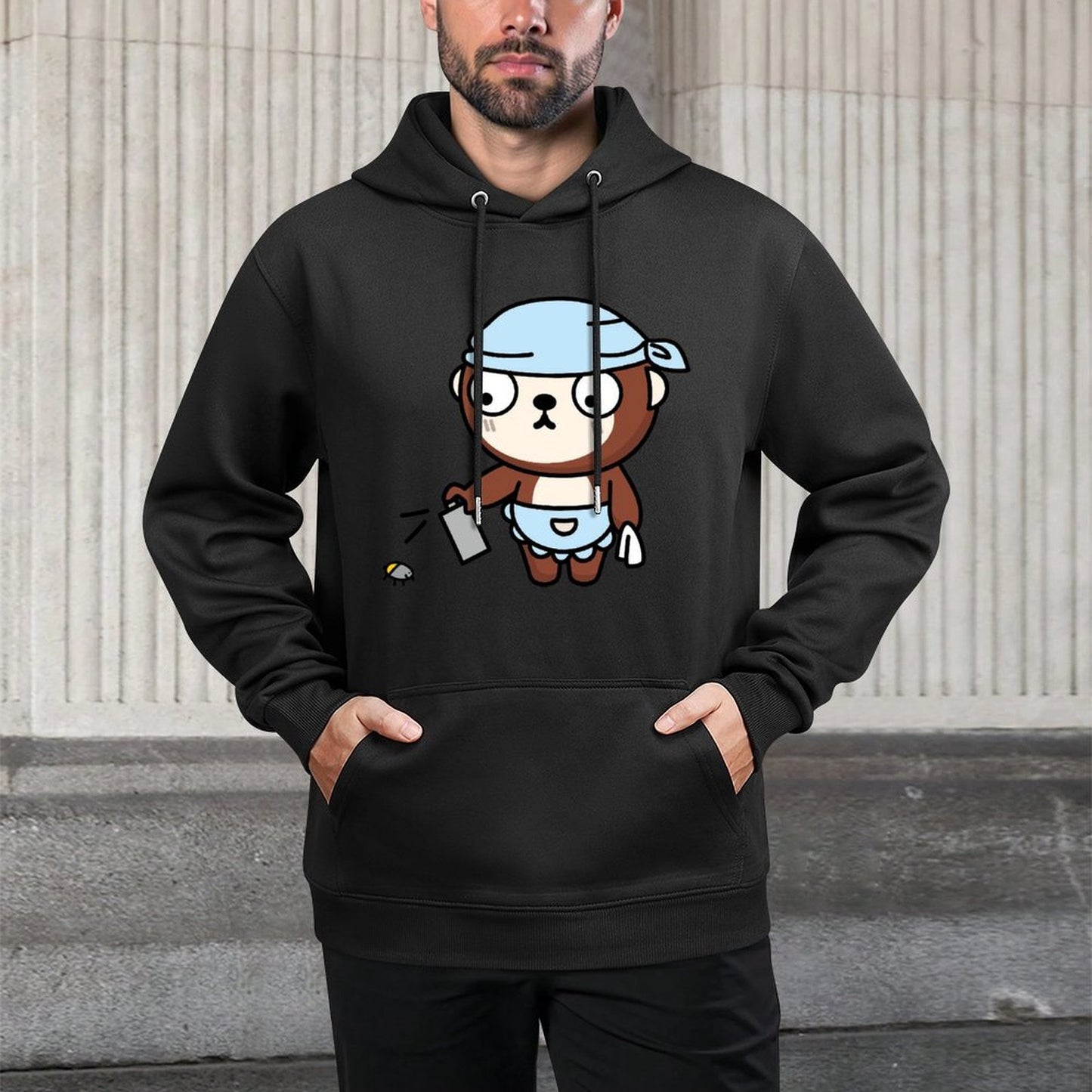 IPBR 250g Hooded Pocket Sweatshirt Front GraphicMen's Hooded  Sweatshirt4000225