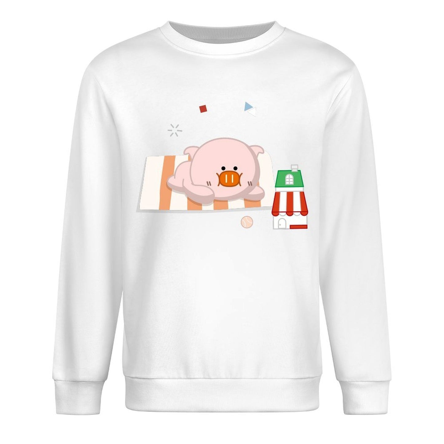 Front Patterned Long Sleeve TopNatural ClassicStyle