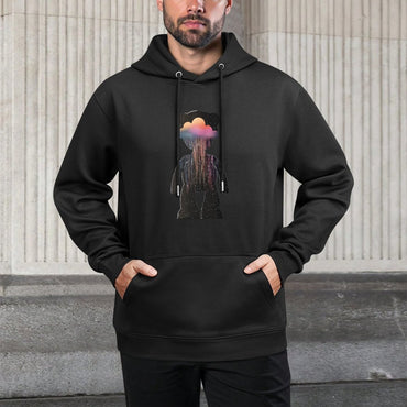 IPIB 250g Hooded Pocket Sweatshirt Front GraphicMen's Hooded  Sweatshirt6000136-5