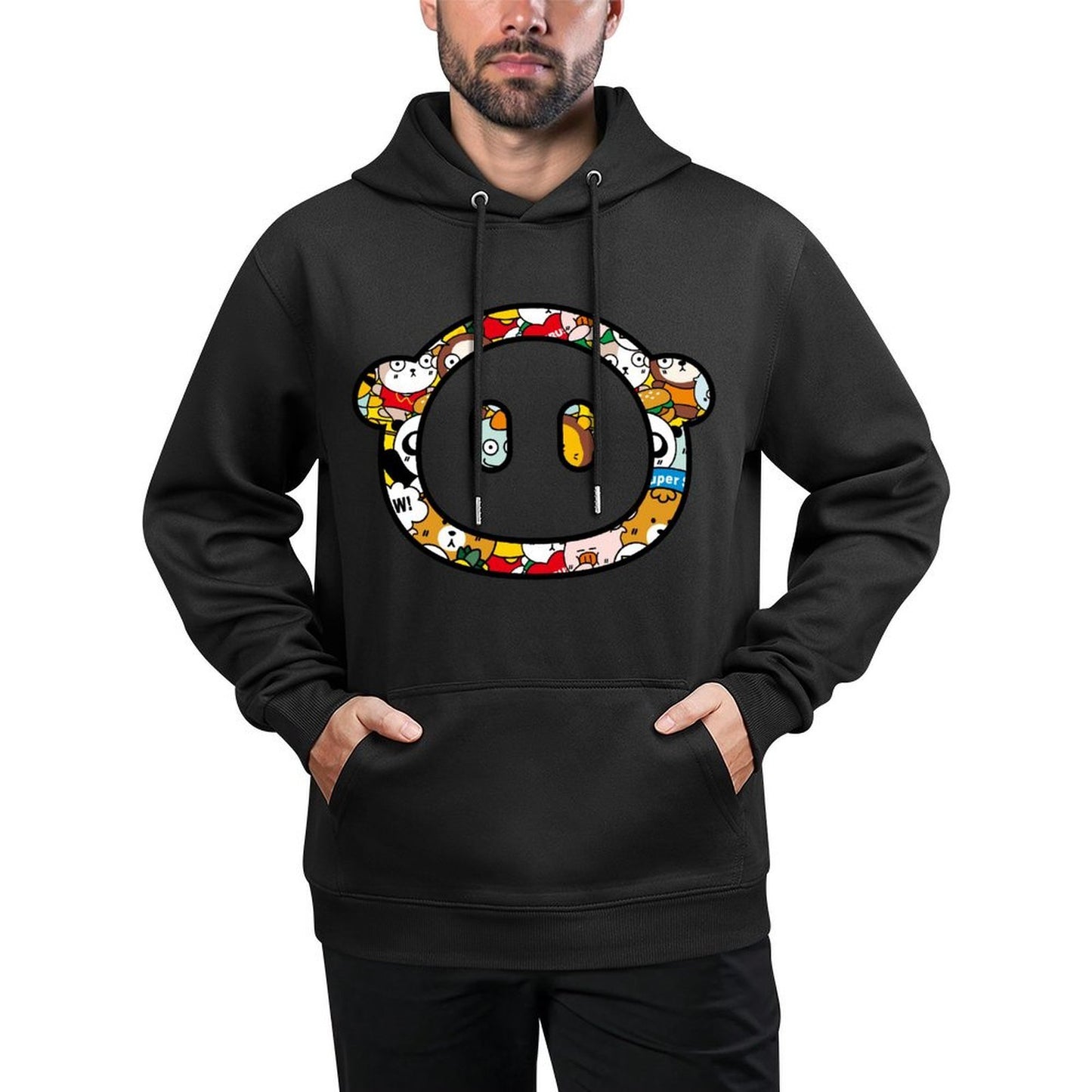 IPBR 250g Hooded Pocket Sweatshirt Front GraphicMen's Hooded  Sweatshirt4001316