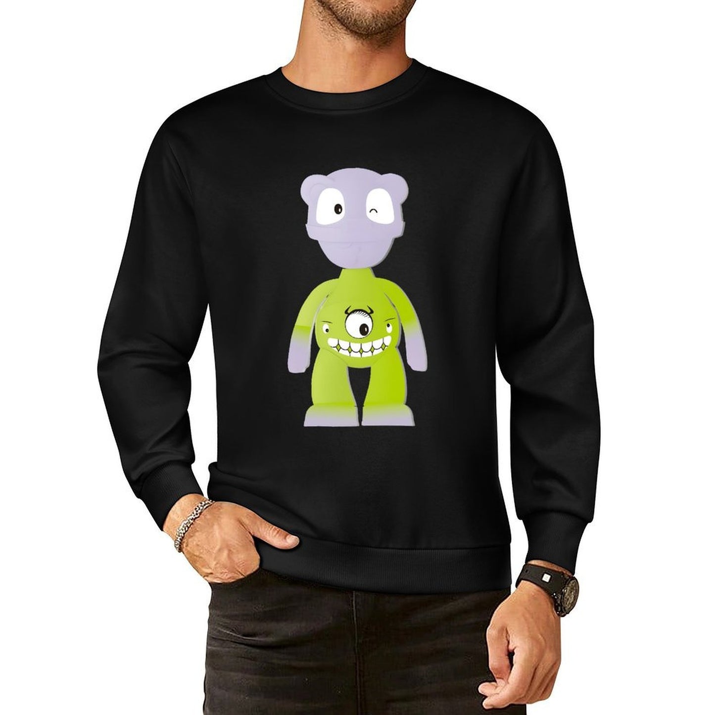 IPIB 250g Crew Neck Long Sleeve Sweatshirt Front GraphicCrew Neck Long Sleeve Sweatshirt6000142-6