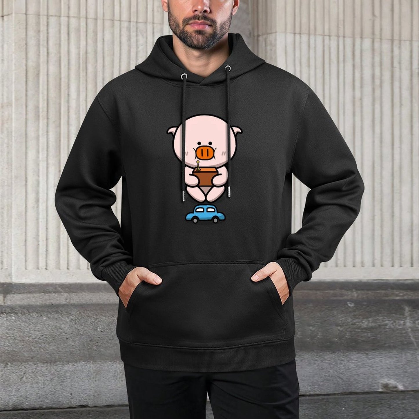 IPBR 250g Hooded Pocket Sweatshirt Front GraphicMen's Hooded  Sweatshirt4000265