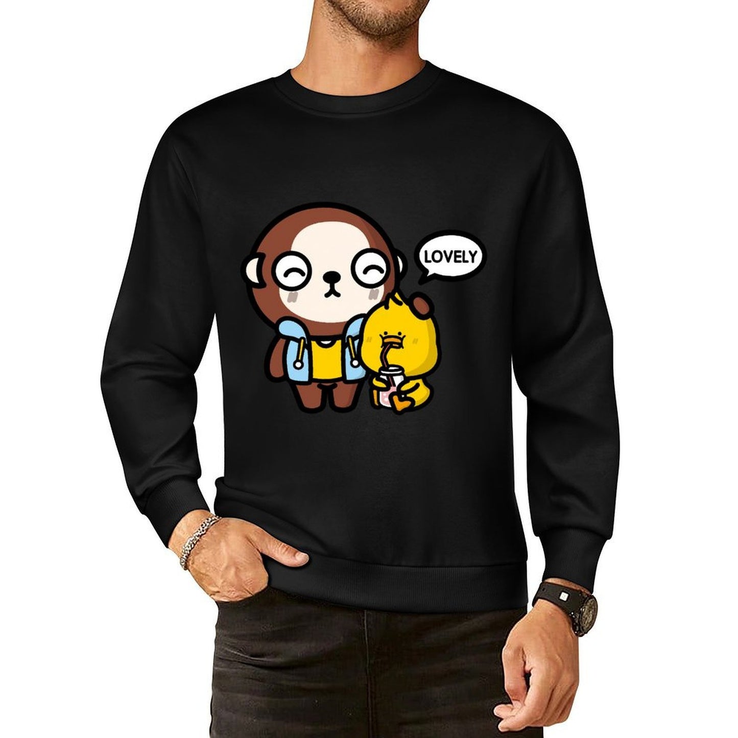 IPBR 250g Crew Neck Long Sleeve Sweatshirt Front GraphicCrew Neck Long Sleeve Sweatshirt4001155