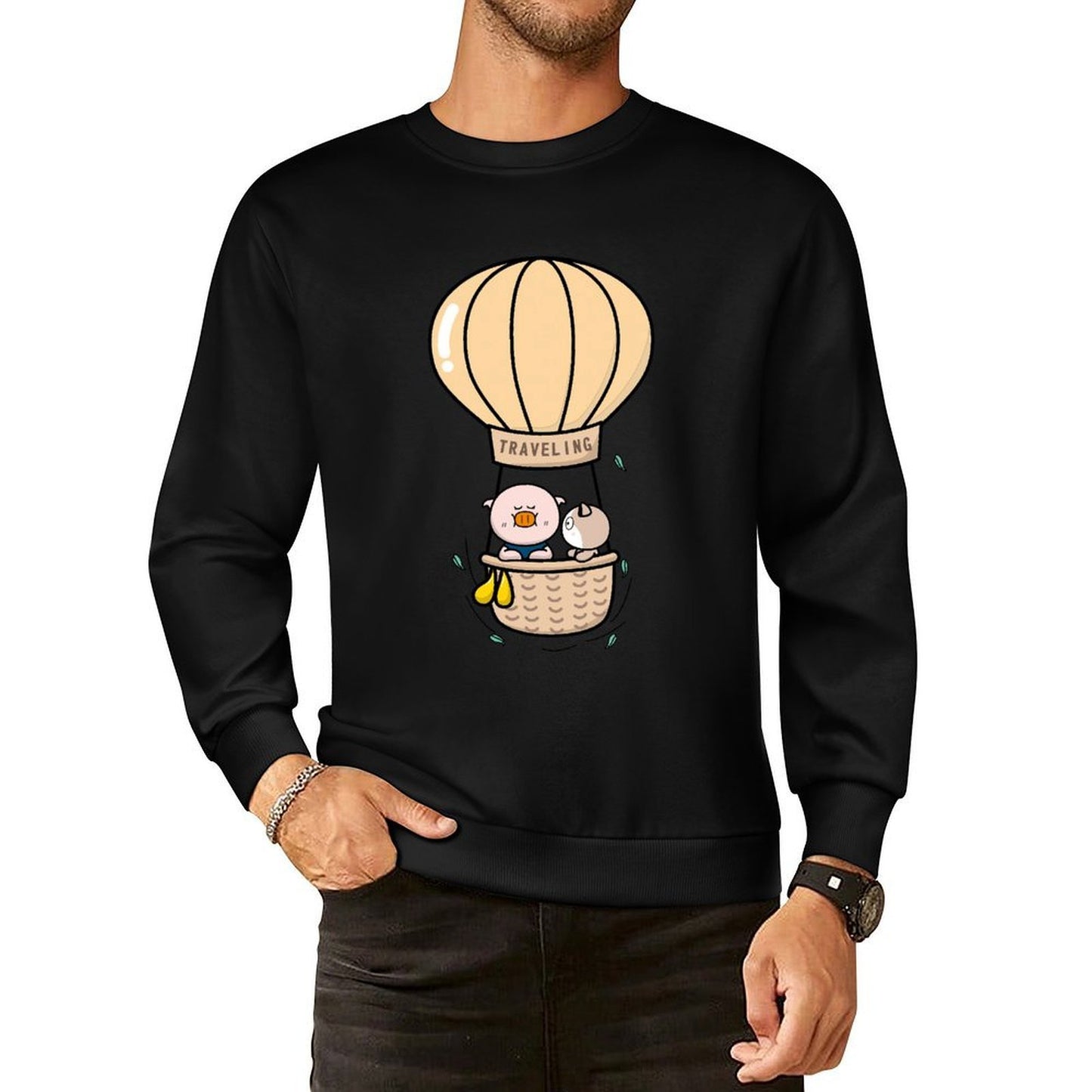 IPBR 250g Crew Neck Long Sleeve Sweatshirt Front GraphicCrew Neck Long Sleeve Sweatshirt4001534