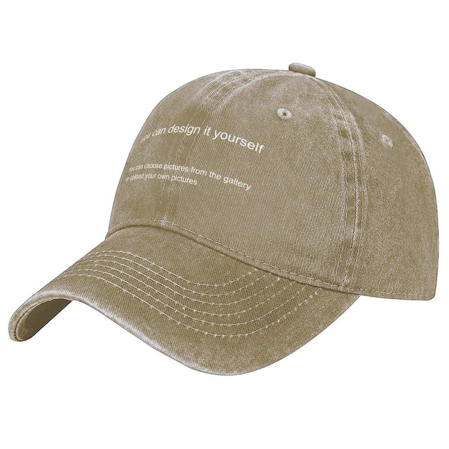 Washed Denim Hat Support personalized design