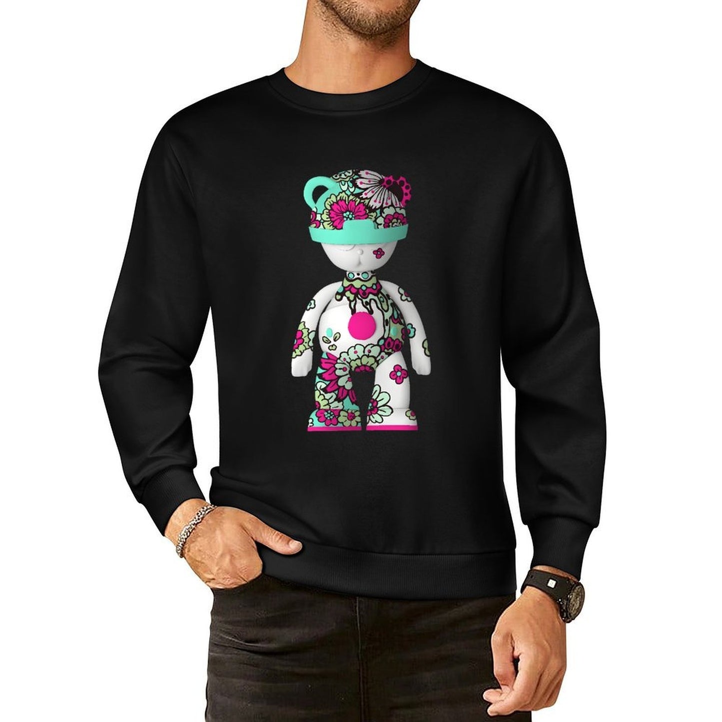 IPIB 250g Crew Neck Long Sleeve Sweatshirt Front GraphicCrew Neck Long Sleeve Sweatshirt6000103-2