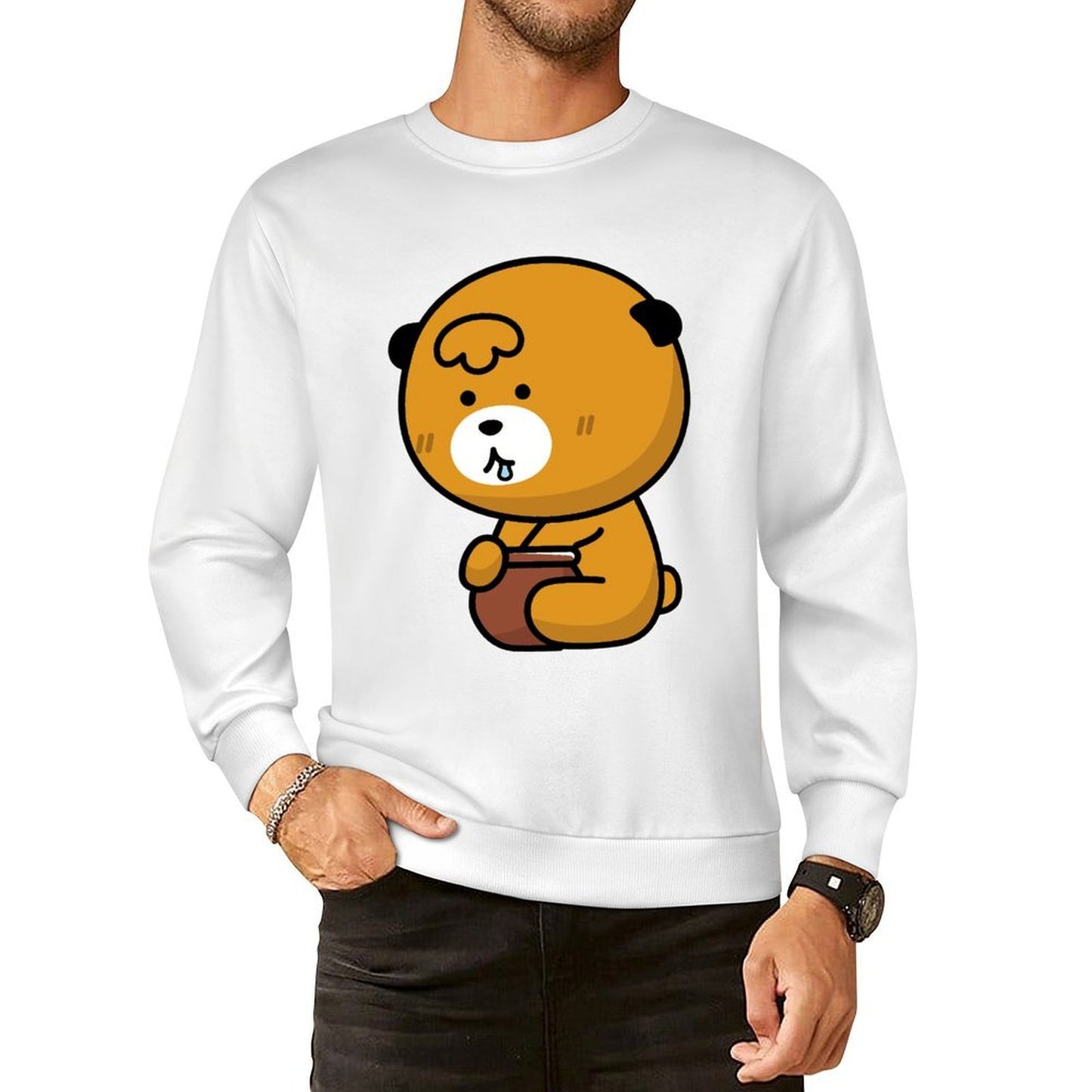 Front Patterned Long Sleeve TopWeekend Sharp