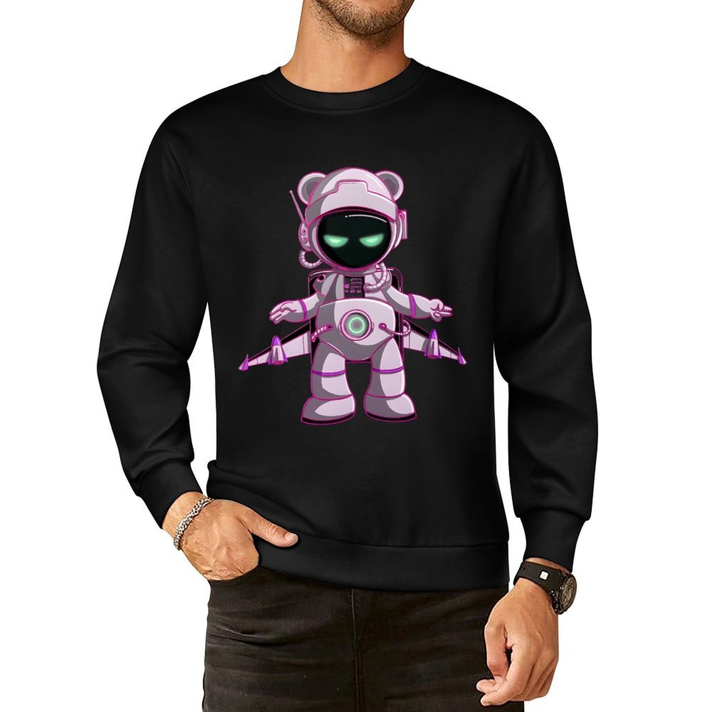 IPIB 250g Crew Neck Long Sleeve Sweatshirt Front GraphicCrew Neck Long Sleeve Sweatshirt6000064-3