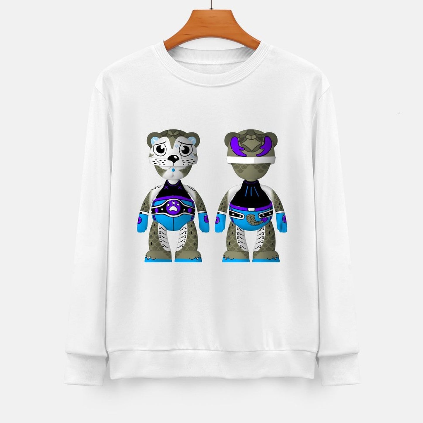 Long Sleeve With Front PatternSeamless Pocket Tee