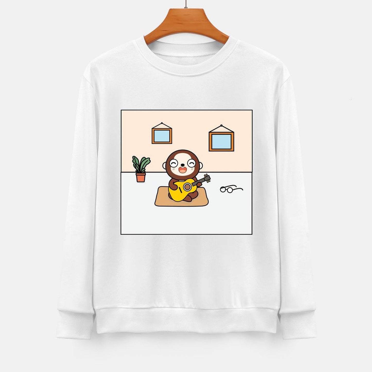 Front Patterned Long Sleeve TopPure ActiveWear