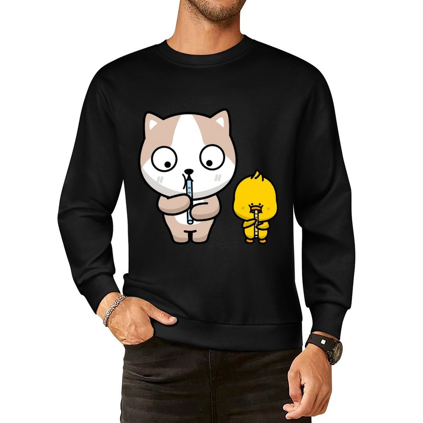 IPBR 250g Crew Neck Long Sleeve Sweatshirt Front GraphicCrew Neck Long Sleeve Sweatshirt4000056