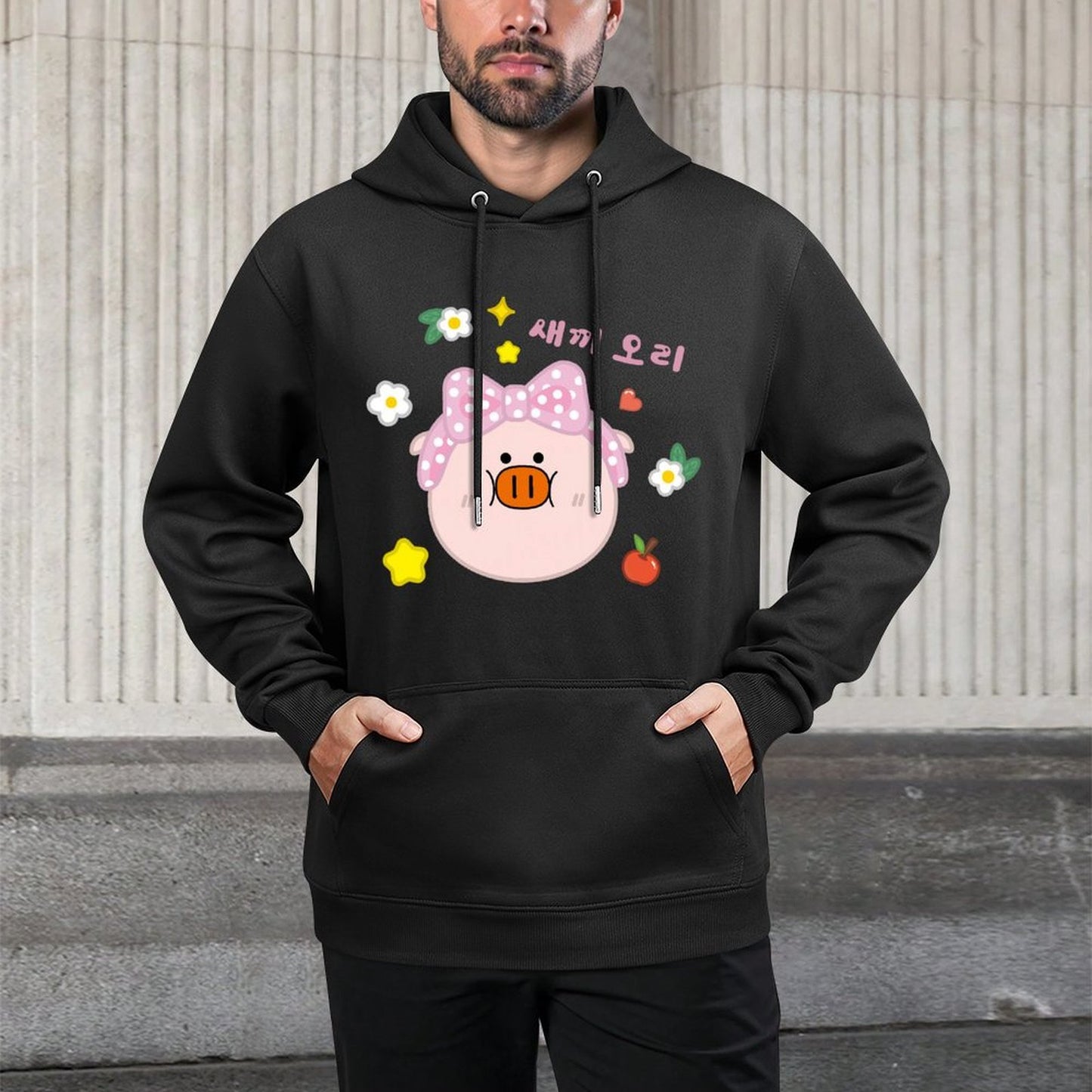 IPBR 250g Hooded Pocket Sweatshirt Front GraphicMen's Hooded  Sweatshirt4001109