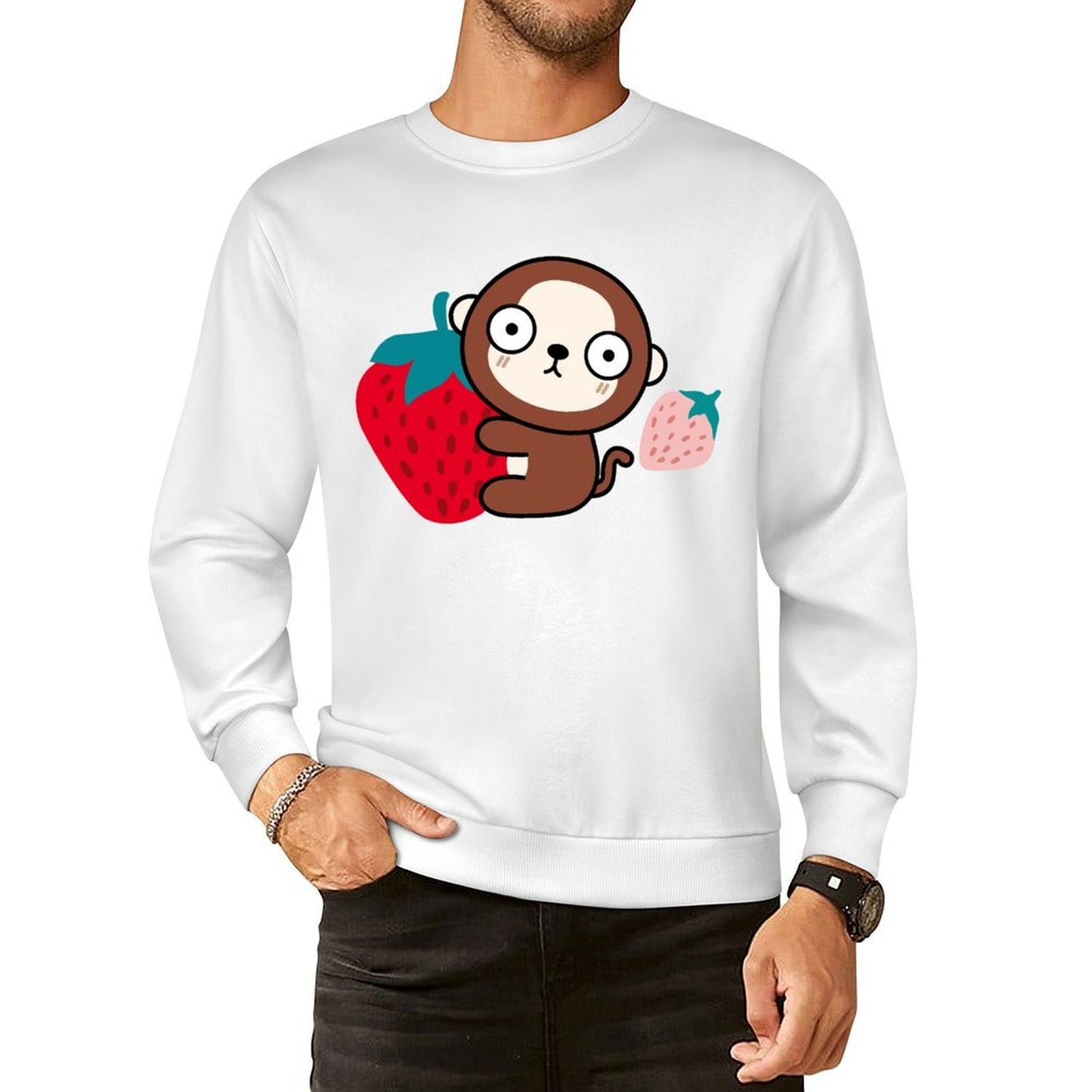 Front Patterned Long Sleeve TopCoreLine Retro