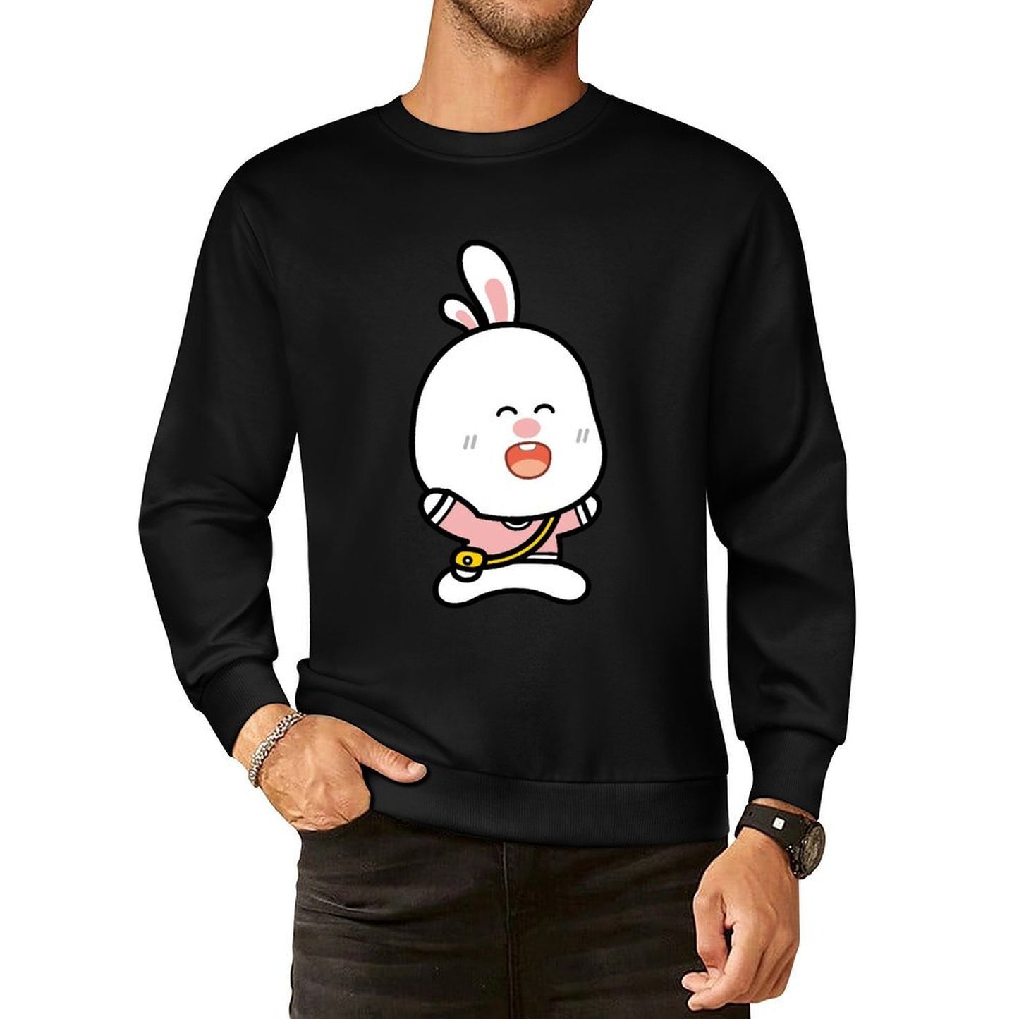 Front Patterned Long Sleeve TopSharp Street