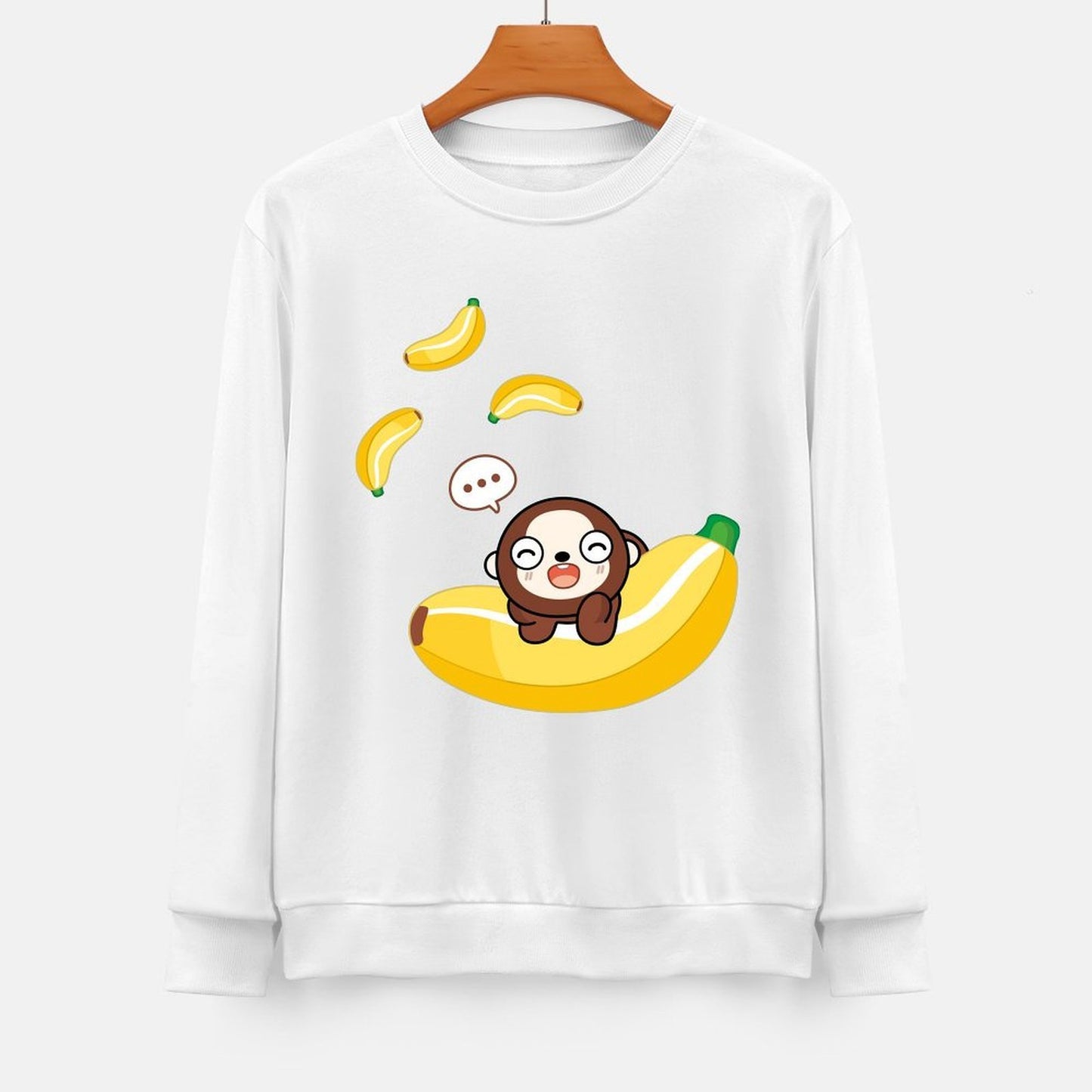Front Patterned Long Sleeve TopOriginal Tear-Resistant