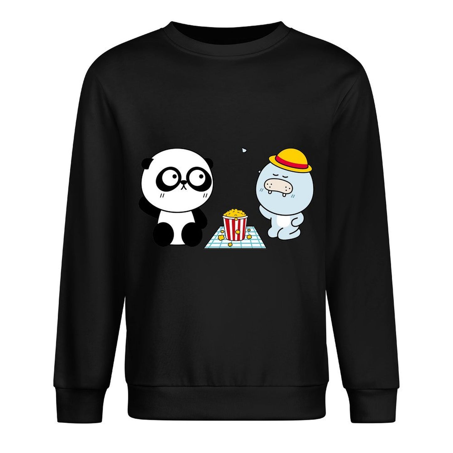 Front Patterned Long Sleeve TopMinimal Logo-Ready