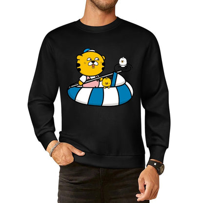 Front Patterned Long Sleeve TopSoftFeel Colorfast