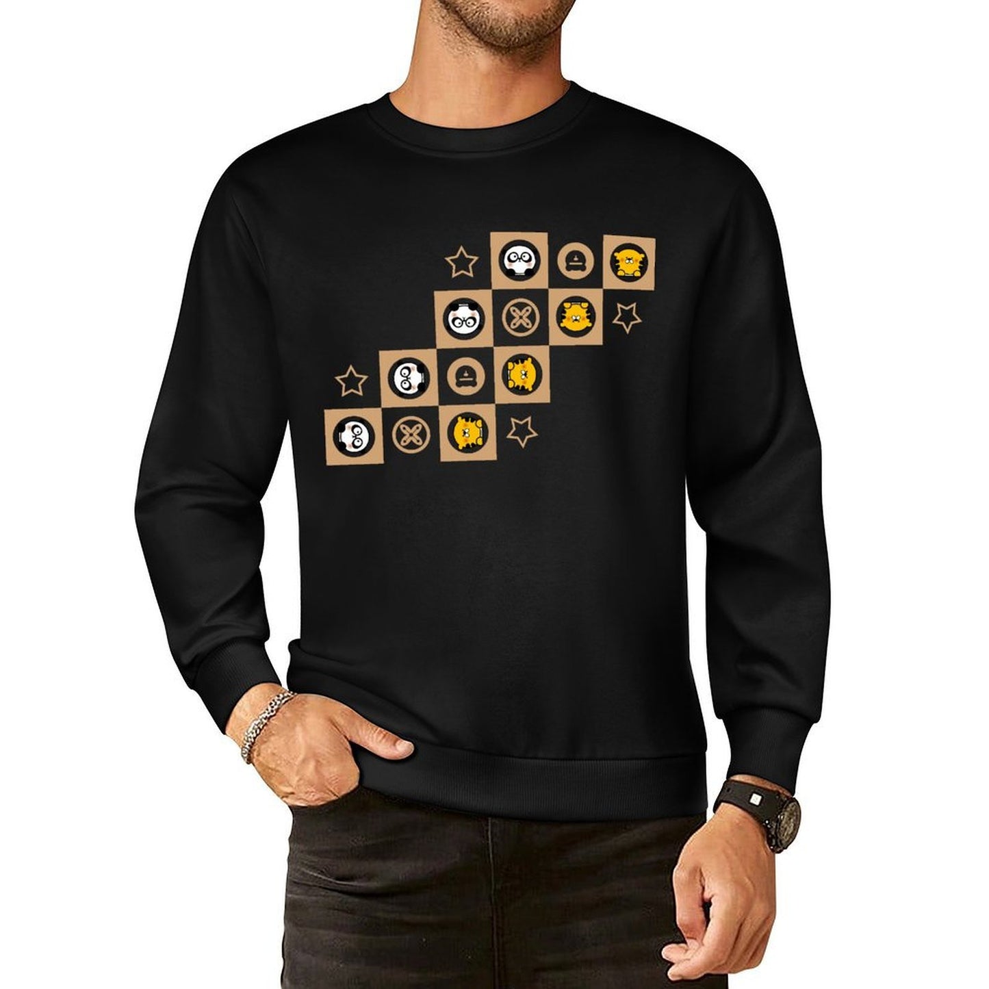 Front Patterned Long Sleeve TopClassicLine Series