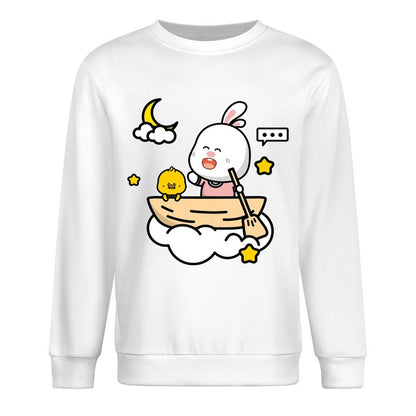 Front Patterned Long Sleeve TopSoft Batch-Printed