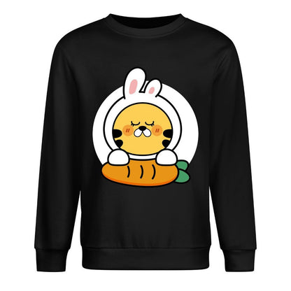 Front Patterned Long Sleeve TopPlain YearRound