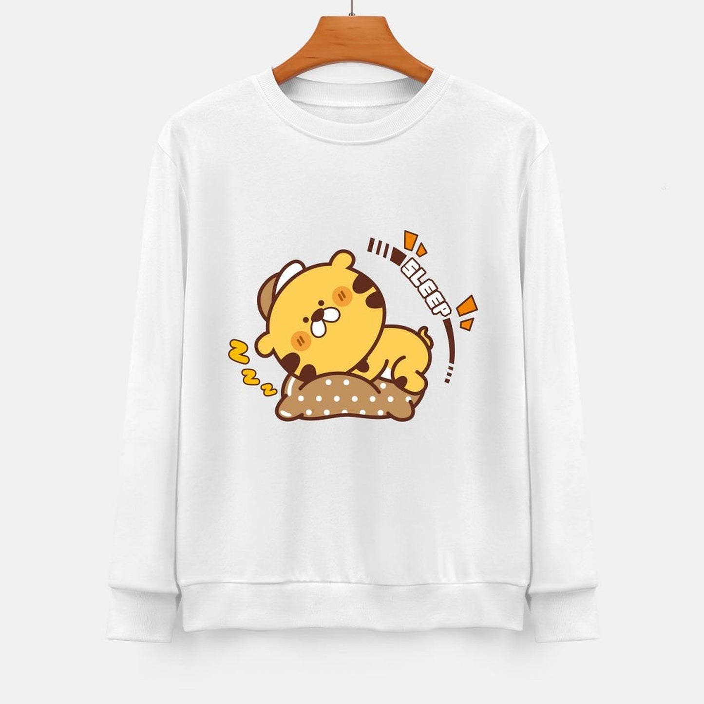 Front Patterned Long Sleeve TopComfortLine Breathable