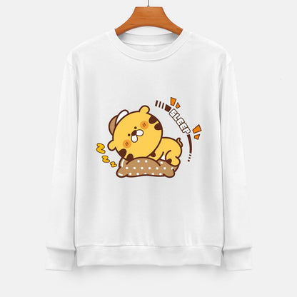 Front Patterned Long Sleeve TopComfortLine Breathable