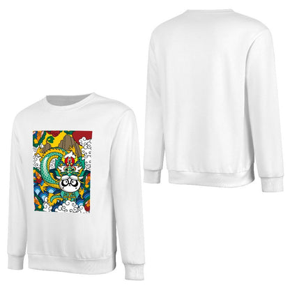Front Patterned Long Sleeve TopCotton Softstyle