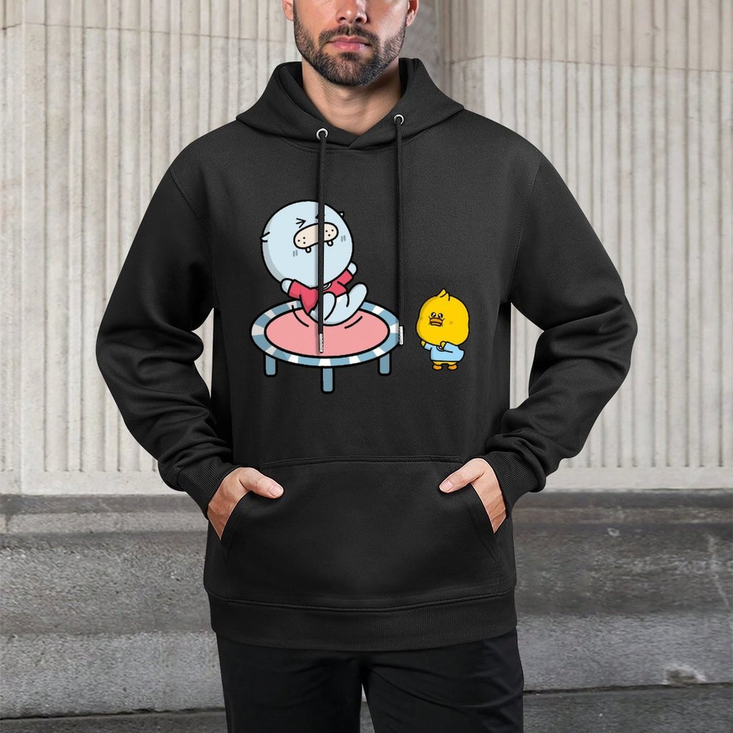 Easy-Care EssentialFit Front Graphic Hoodies