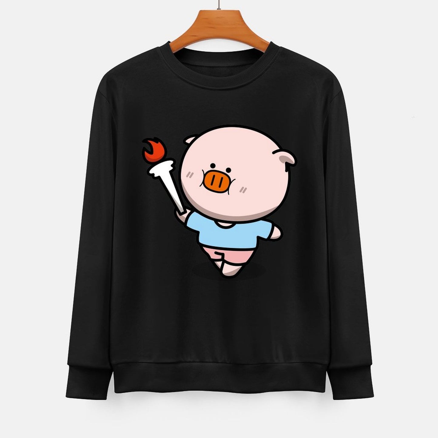  Front Patterned Long Sleeve TopUnisex Premium