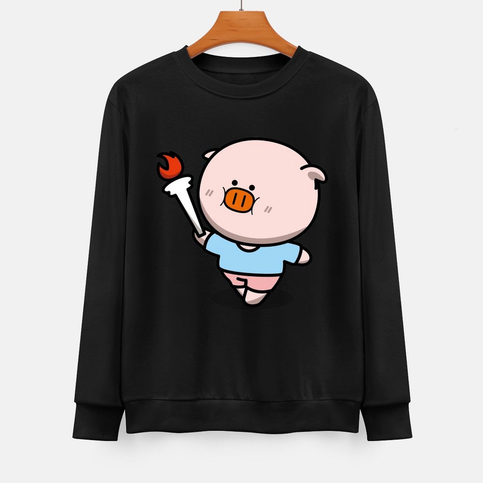  Front Patterned Long Sleeve TopUnisex Premium